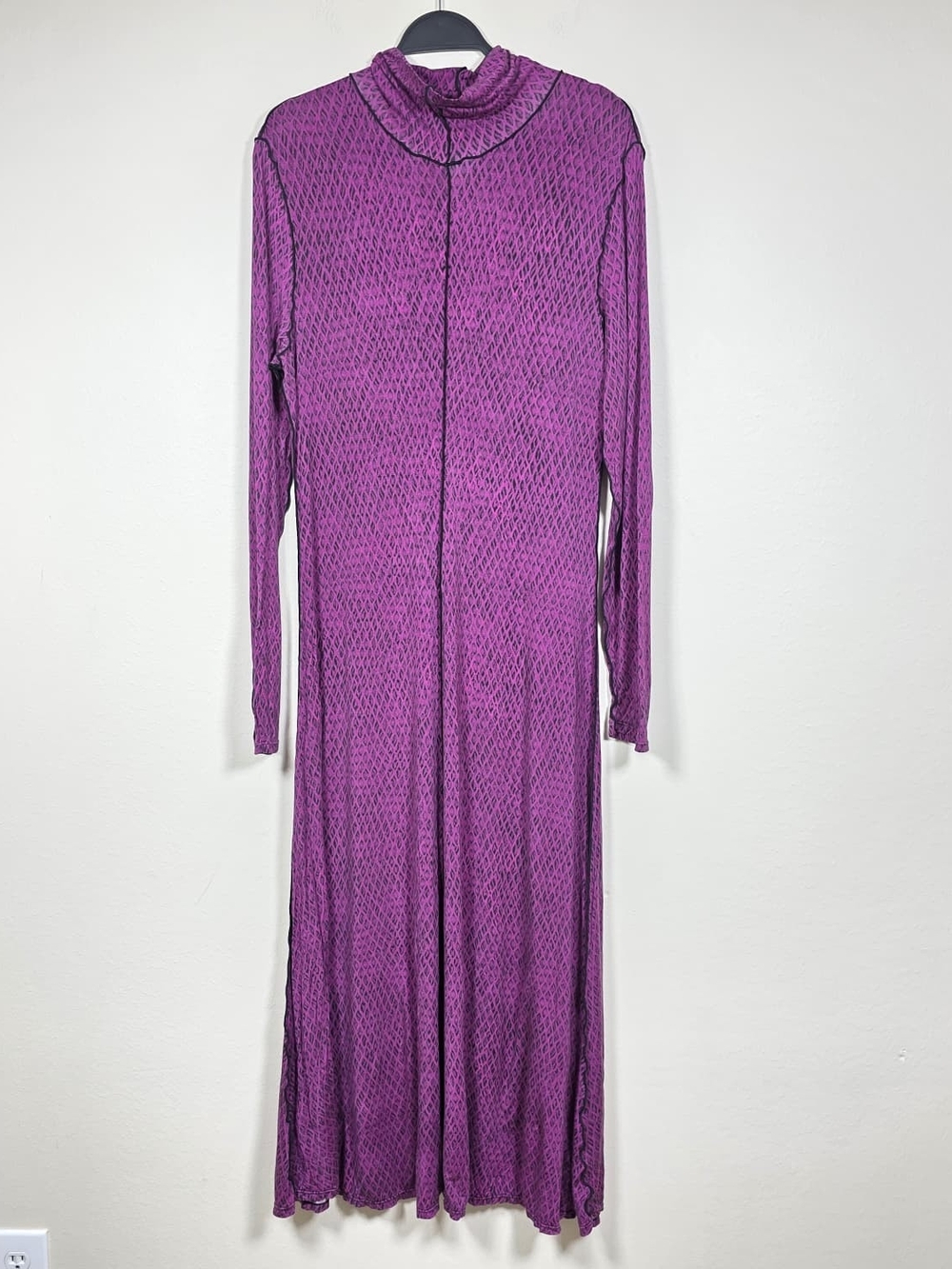 PROENZA SCHOULER WHITE LABEL MESH JERSEY TURTLENECK DRESS SIZE L MSRP $450 - Picture 4 of 12